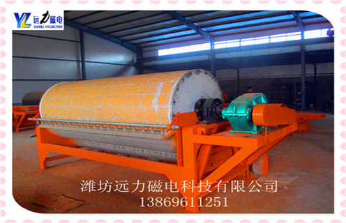永磁筒式磁選機，福建永磁筒式磁選機優缺點_遠力福建永磁筒式磁選機優缺點的結構磁場分布圖
